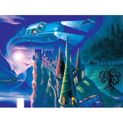 Puzzle New-York-Puzzle-HP1710 Pièces XXL - Harry Potter - Journey to Hogwarts