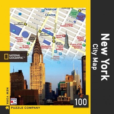 Puzzle New-York-Puzzle-NG1865 New York City Map Mini