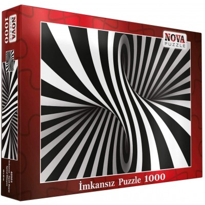 Puzzle Nova-Puzzle-40503 Spirale Noir et Blanc
