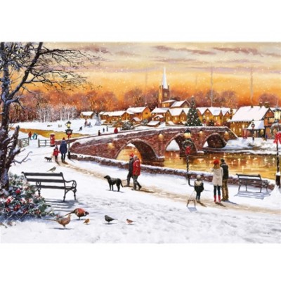 Puzzle Otter-House-Puzzle-75093 Winter Sunset