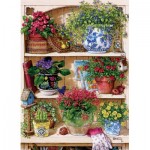 Puzzle  Cobble-Hill-45034 Pièces XXL - Flower Cupboard