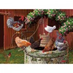 Puzzle  Cobble-Hill-48018 Pièces XXL - The Chickens are Well