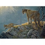 Puzzle  Cobble-Hill-54635 Pièces XXL - Excursion: Cougar and Kits