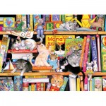 Puzzle  Cobble-Hill-54646 Pièces XXL - Storytime Kittens