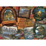 Puzzle  Cobble-Hill-80040 Cabin Signs