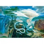 Puzzle  Cobble-Hill-85071 Pièces XXL - White Dragon