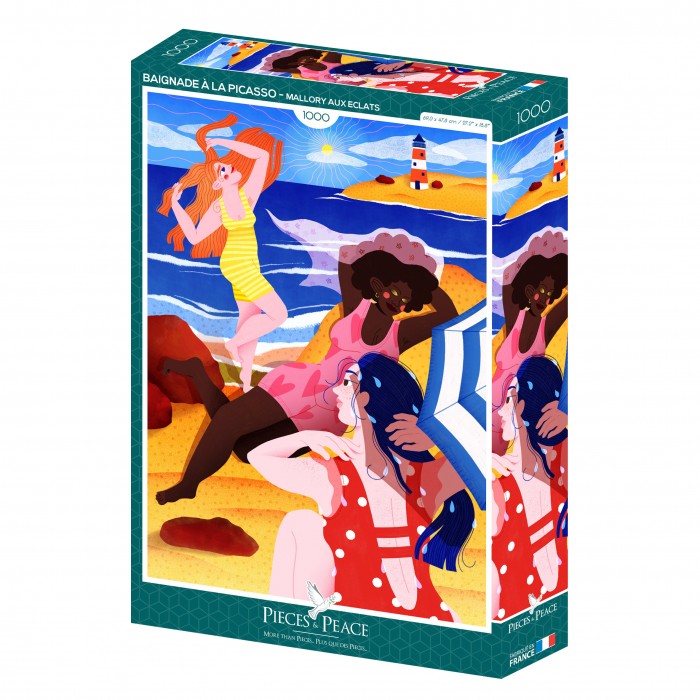 Puzzle  Pieces-and-Peace-0131 Baignade à la Picasso