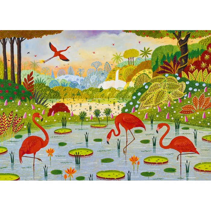 Puzzle  Pieces-Peace-F-00073 Flamants des Caraïbes