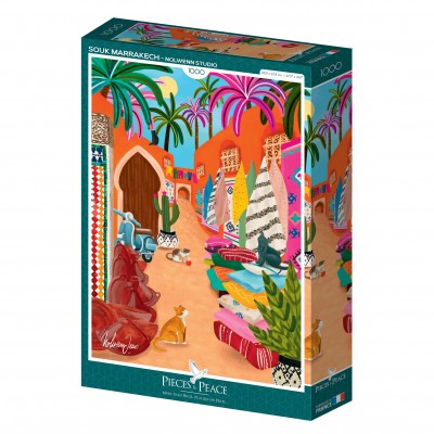 Puzzle Pieces-Peace-F-00120 Souk de Marrakech
