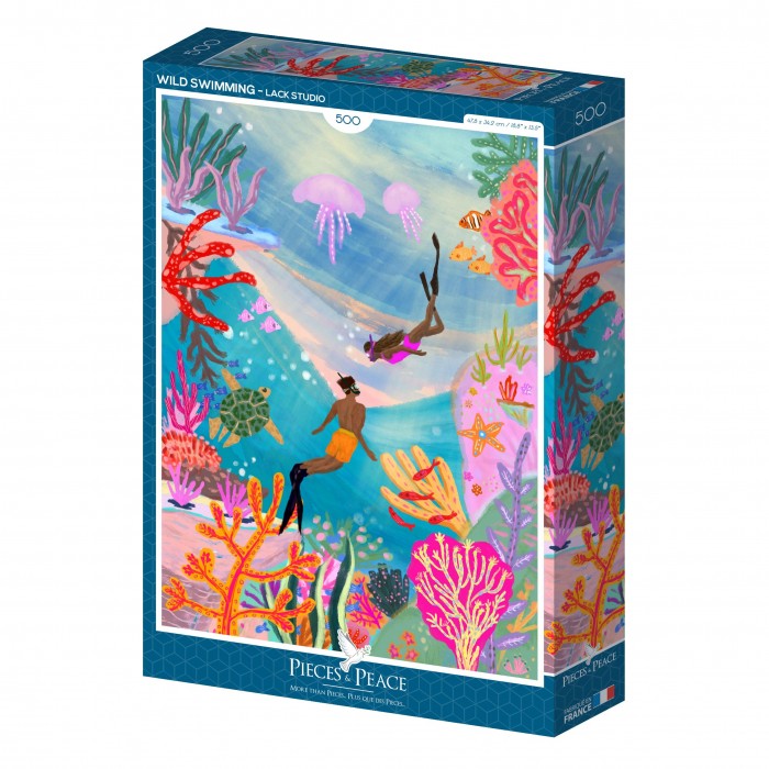 Puzzle  Pieces-Peace-F-00134 Natation Sauvage
