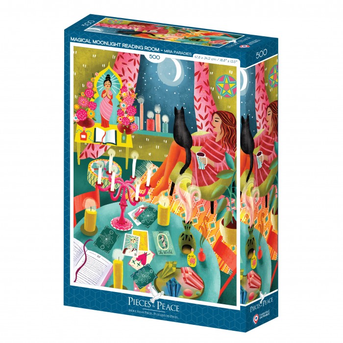 Puzzle  Pieces-Peace-F-00194 Magical Moonlight Reading Room