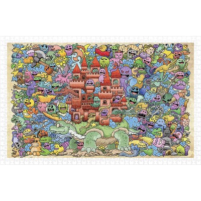 Pintoo-H1672 Puzzle en Plastique - Mystical Castle