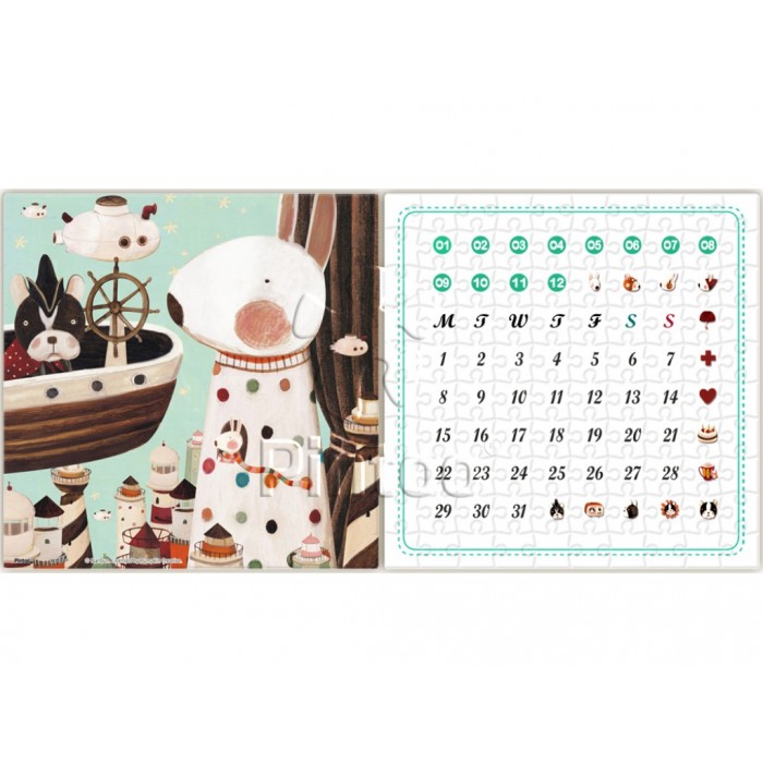 Puzzle  Pintoo-H1701 Calendrier Showpiece - Lighthouse