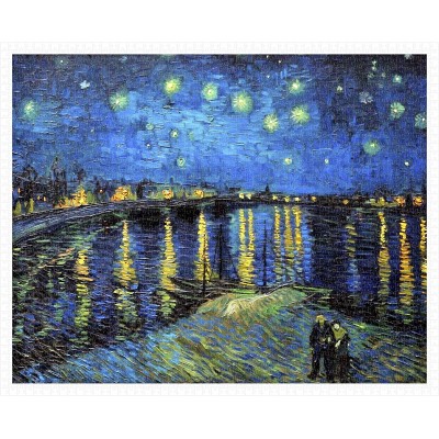Pintoo-H1761 Puzzle en Plastique - Vincent Van Gogh - Starry Night Over The Rhone, 1888