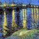 Puzzle en Plastique - Vincent Van Gogh - Starry Night Over The Rhone, 1888