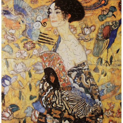 Puzzle-Michele-Wilson-A515-350 Puzzle en Bois Découpé à la Main - Klimt  :  La Dame À L'Éventail