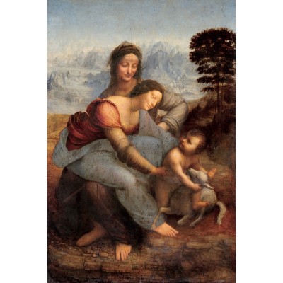 Puzzle-Michele-Wilson-A755-250 Puzzle en Bois découpé à la Main - Léonard de Vinci - Vierge à l'Enfant et Sainte Anne