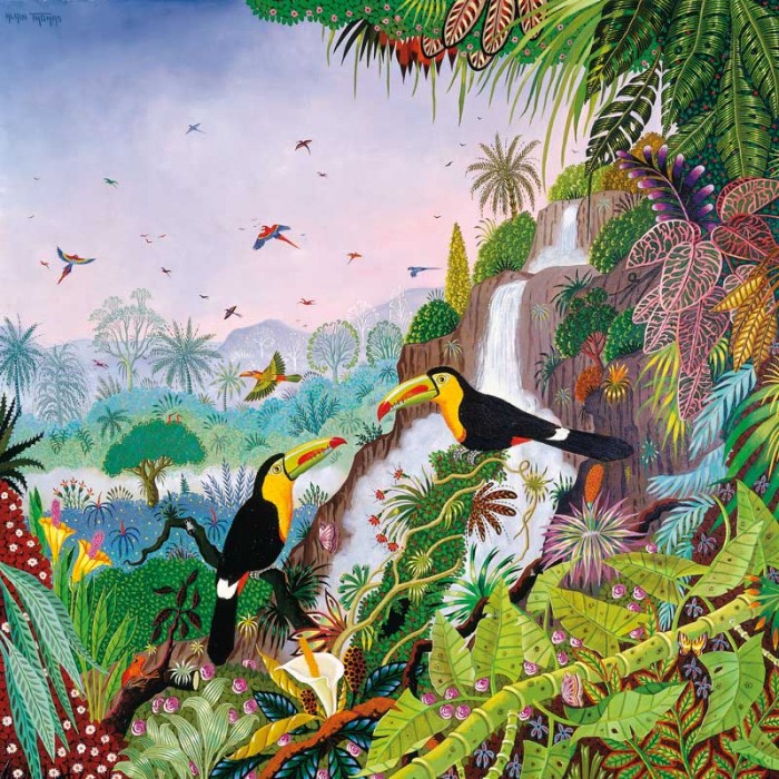  Puzzle-Michele-Wilson-A942-350 Puzzle en Bois Découpé à la Main - Thomas : Toucans À Carène