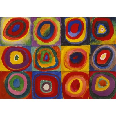 Puzzle-Michele-Wilson-K446-12 Puzzle en Bois découpé à la Main - Kandinsky - Color Study