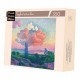 Puzzle en Bois Découpé à la Main - Le Nuage Rose