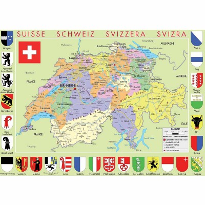 Puzzle Puzzle-Michele-Wilson-W77-50 Carte de la Suisse