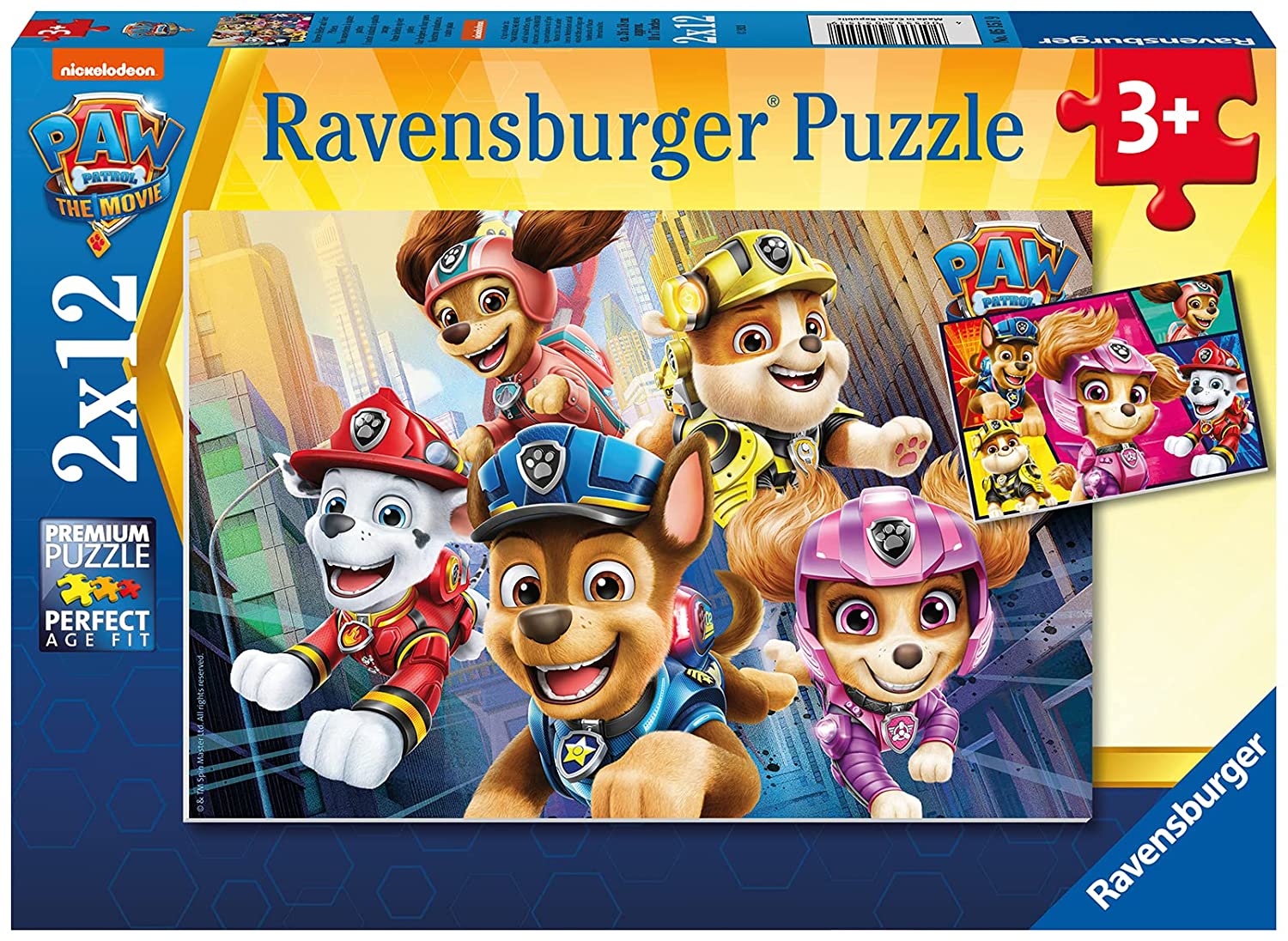 2 Puzzles - Pat'Patrouille Ravensburger-05151 12 pièces Puzzles