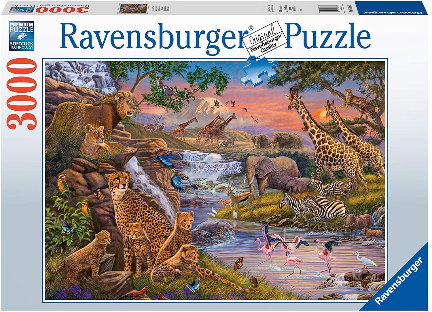 Puzzle 3000 pieces - La fierte du Massai - Ravensburger - Puzzle adultes -  Des 14 ans - Puzzle - Achat & prix
