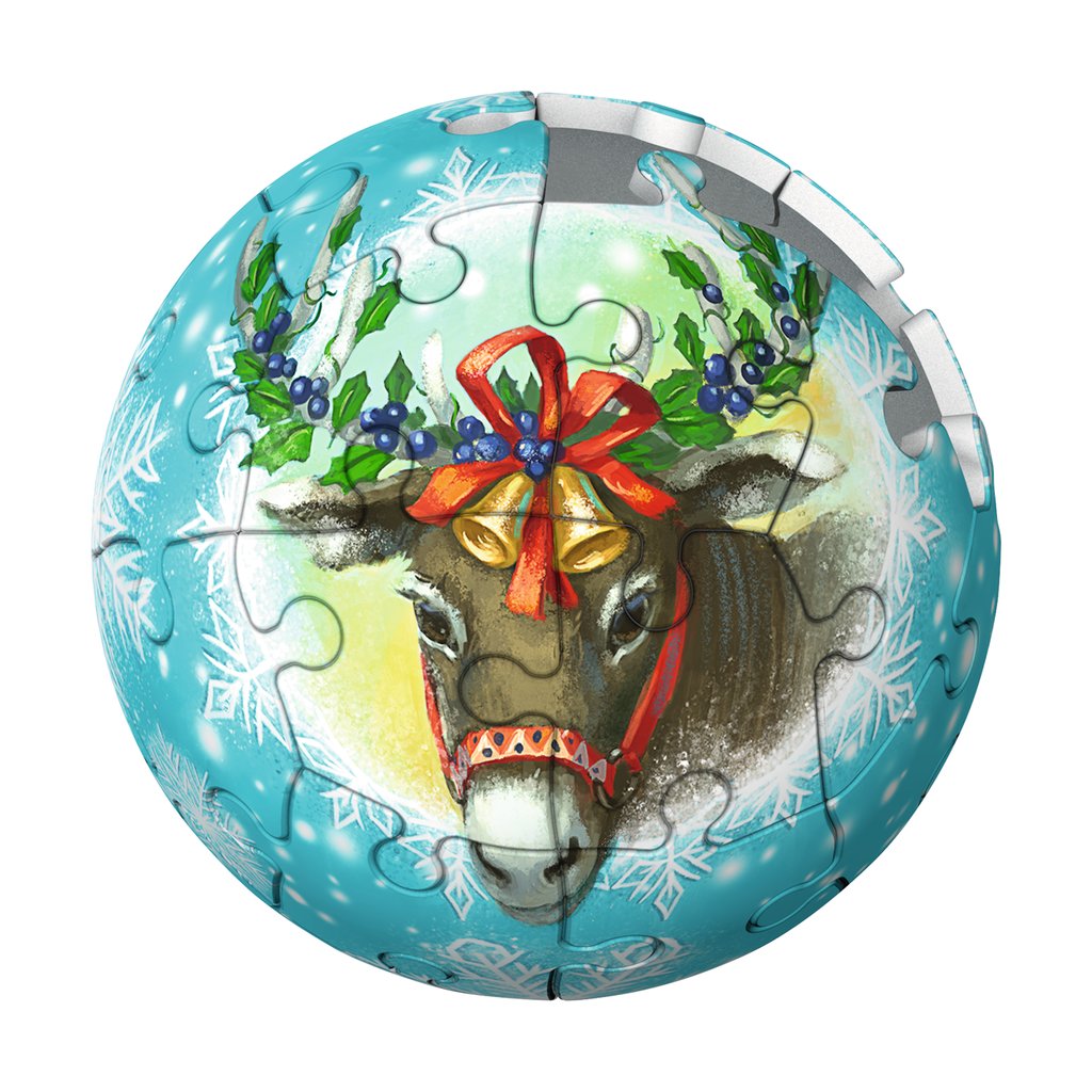 Puzzle Boule de Noël 200 pièces - Wilson Jeux - Emmie-Sphère