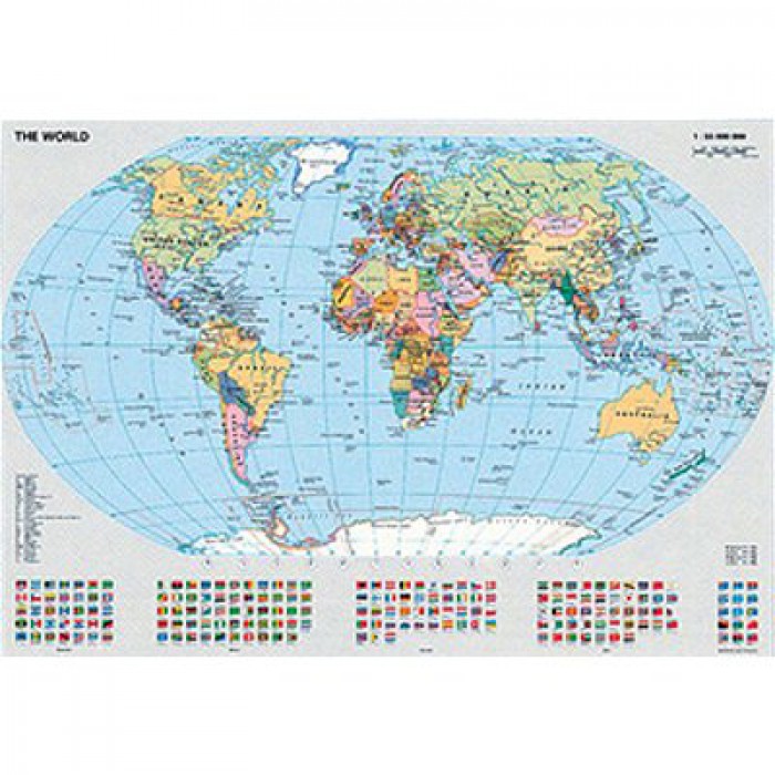 Puzzle Ravensburger-00065 Carte du Monde Politique