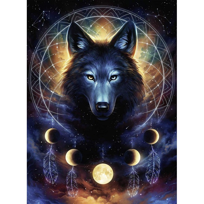 Puzzle  Ravensburger-00442 Star Line - Loup