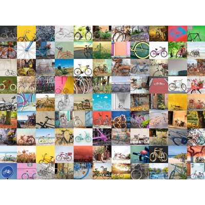 Puzzle Ravensburger-00697 99 Vélos et Plus...