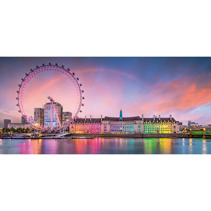 Puzzle Ravensburger-00805 Londres en Couleurs
