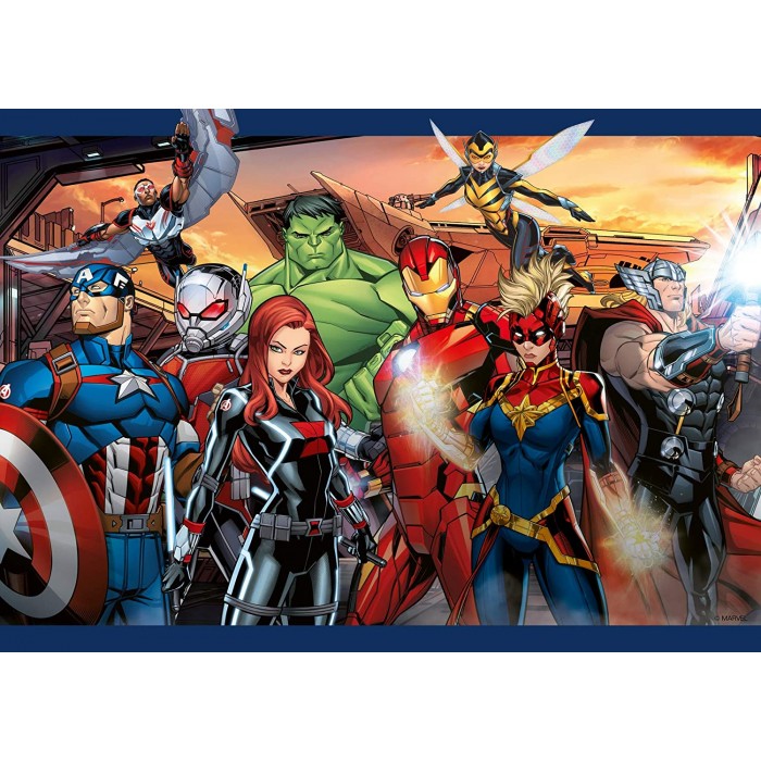  Ravensburger-03094 Puzzle Géant de Sol - Avengers