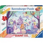  Ravensburger-03148 Puzzle Géant de Sol - Pièces XXL - Licornes
