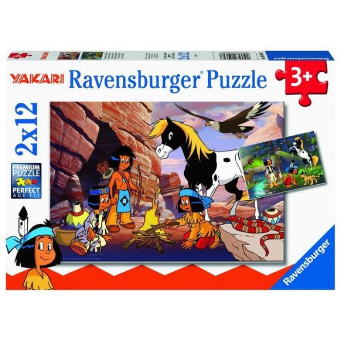  Ravensburger-05069 2 Puzzles - Yakari