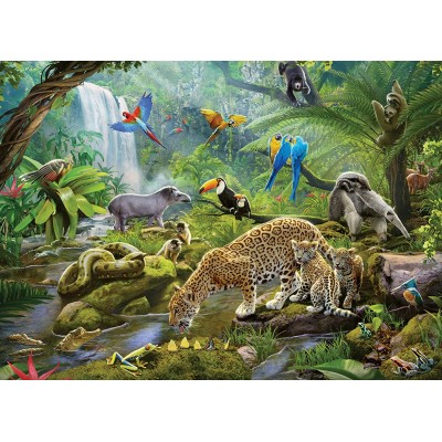 Puzzle Ravensburger-05166 Rainforest Animals