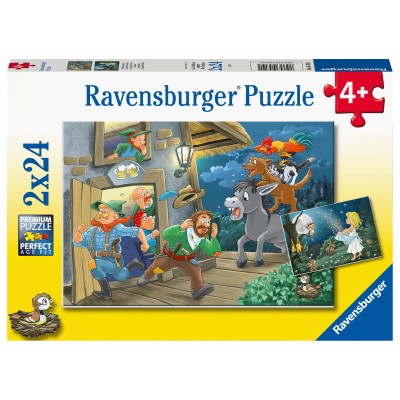 Ravensburger-05719 2 Puzzles - L'Heure du Conte