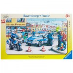 Puzzle  Ravensburger-06037 La Police en Action