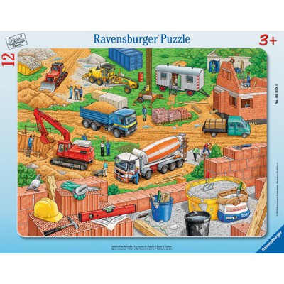 Ravensburger-06058 Puzzle Cadre - Travaux sur le Chantier