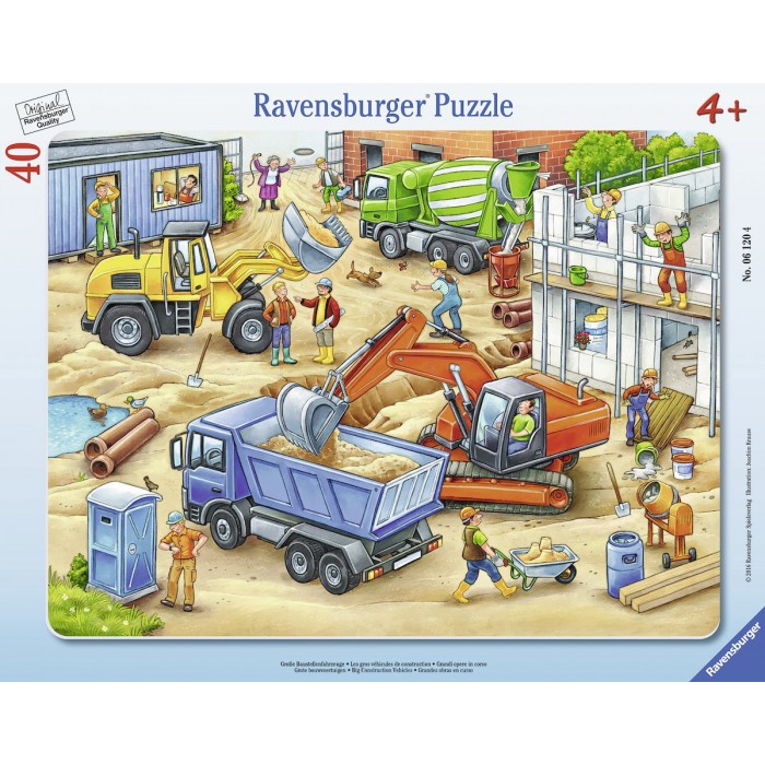 Ravensburger-06120 Puzzle Cadre - Sur le Chantier
