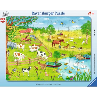 Ravensburger-06145 Puzzle Cadre - Marcher dans la Campagne