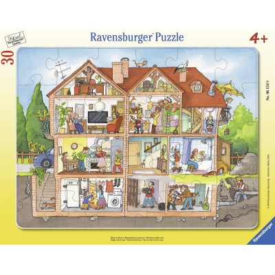 Ravensburger-06154 Puzzle Cadre - Regarde dans la maison
