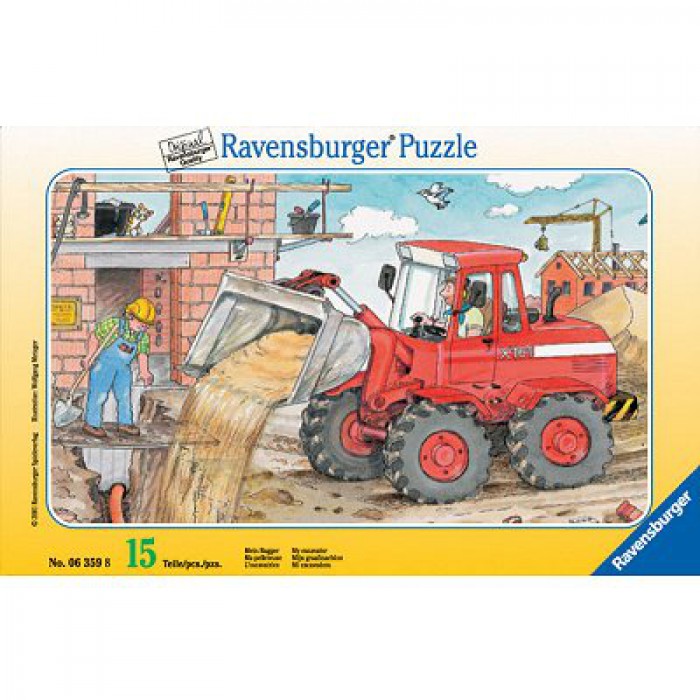  Ravensburger-06359 Puzzle cadre - Ma pelleteuse