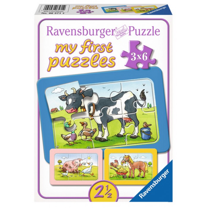 3 Puzzles - My First Puzzle - Animaux de la Ferme