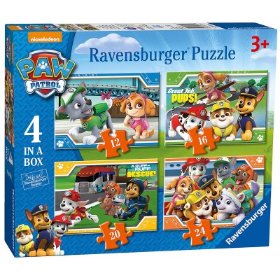 Ravensburger-06936 4 Puzzles - Pat Patrouille
