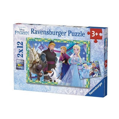 Ravensburger-07621 2 Puzzles - La Reine des Neiges