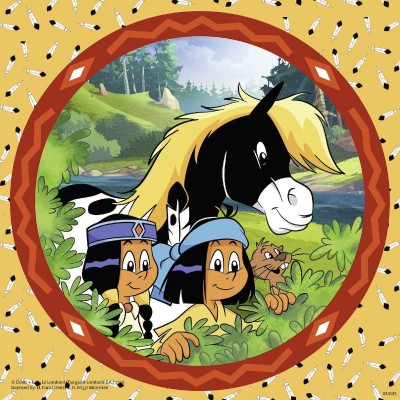 Ravensburger-08000 3 Puzzles - Yakari