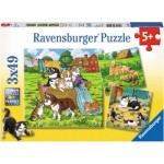  Ravensburger-08002 3 Puzzles - Chats et Chiens