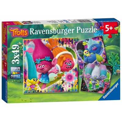 Ravensburger-08055 3 Puzzles - Trolls