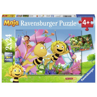 Ravensburger-09093 2 Puzzles - Maya l'Abeille